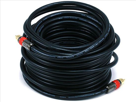 Monoprice 2684 coaxial cable 590.6" (15 m) RCA Black1