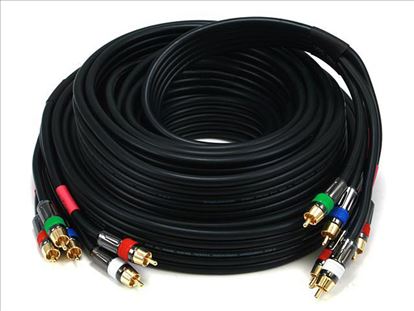 Monoprice 5-RCA/5-RCA, 7.62 m coaxial cable 300" (7.62 m) Black1