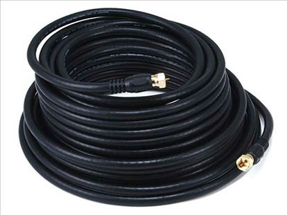 Monoprice RG6/RG6, F/F, 15.24 m coaxial cable 600" (15.2 m) Black1
