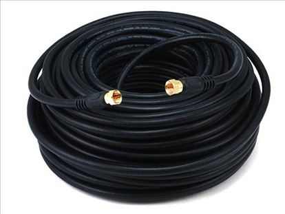 Monoprice RG6/RG6, 30.48 m coaxial cable Black1