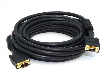 Monoprice VGA/VGA, M/F, 7.62 m VGA cable 300" (7.62 m) VGA (D-Sub) Black1