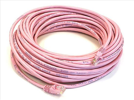 Monoprice Cat5e, UTP, 15.24 m networking cable Pink 600" (15.2 m) U/UTP (UTP)1