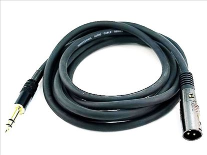 Monoprice 4762 audio cable 118.1" (3 m) 6.35mm TRS XLR (3-pin) Black1