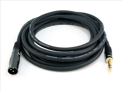 Monoprice 4763 audio cable 179.9" (4.57 m) 6.35mm TRS XLR (3-pin) Black1