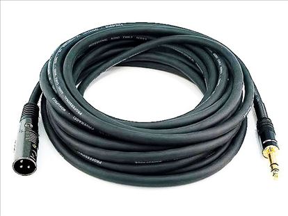 Monoprice 4764 audio cable 300" (7.62 m) 6.35mm TRS XLR (3-pin) Black1
