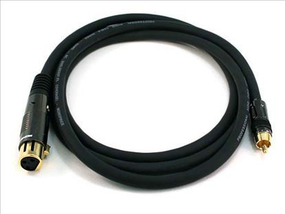 Monoprice XLR/RCA, 1.8288 m audio cable 72" (1.83 m) XLR (3-pin) Black1