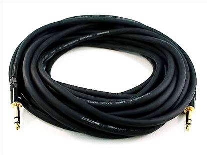 Monoprice 4800 audio cable 1200" (30.5 m) 6.35mm TRS 2 x 6.35mm TRS Black1