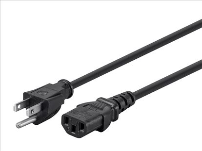 Monoprice 5280 power cable Black 118.1" (3 m) NEMA 5-15P C13 coupler1