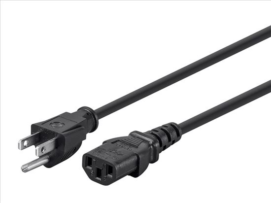 Monoprice 5280 power cable Black 118.1" (3 m) NEMA 5-15P C13 coupler1