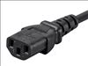 Monoprice 5280 power cable Black 118.1" (3 m) NEMA 5-15P C13 coupler4