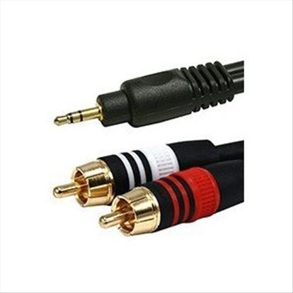 Monoprice 5598 audio cable 70.9" (1.8 m) 3.5mm 2 x RCA Black1