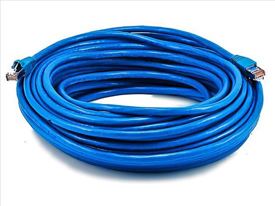 Monoprice Cat6a, STP, 22.86 m networking cable Blue 900" (22.9 m) U/UTP (UTP)1