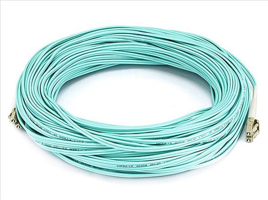 Monoprice 7627 fiber optic cable 1574.8" (40 m) LC OFNR OM3 Multicolor, Turquoise1