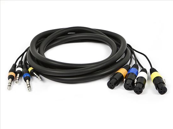 Monoprice 8761 audio cable 118.1" (3 m) XLR (3-pin) 6.35mm TRS Multicolor1