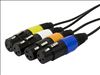 Monoprice 8761 audio cable 118.1" (3 m) XLR (3-pin) 6.35mm TRS Multicolor3