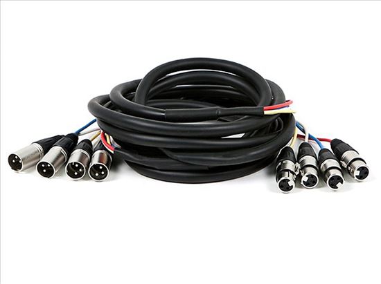 Monoprice 8766 audio cable 181.1" (4.6 m) 4 x XLR (3-pin) Multicolor1