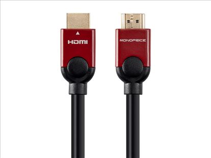 Monoprice HDMI/HDMI, 3 m HDMI cable 118.1" (3 m) HDMI Type A (Standard) Black, Red1