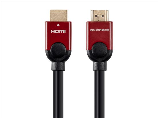 Monoprice HDMI/HDMI, 3 m HDMI cable 118.1" (3 m) HDMI Type A (Standard) Black, Red1