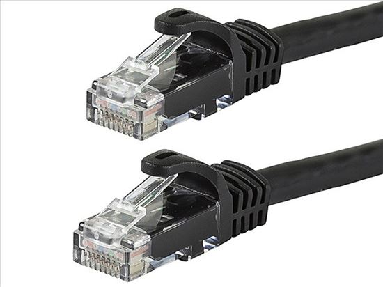 Monoprice 75ft. Cat6 UTP networking cable Black 900" (22.9 m) U/UTP (UTP)1