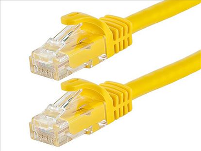 Monoprice FLEXboot networking cable Yellow 5.91" (0.15 m) Cat6 U/UTP (UTP)1
