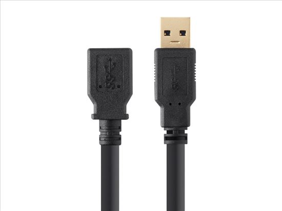 Monoprice 13751 USB cable 70.9" (1.8 m) USB 3.2 Gen 1 (3.1 Gen 1) USB A Black1