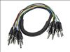 Monoprice 601191 audio cable 39.4" (1 m) 8 x 6.35mm TRS Multicolor2