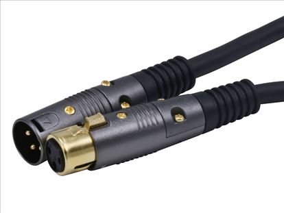 Monoprice 601340 audio cable 1800" (45.7 m) XLR (3-pin) Black1