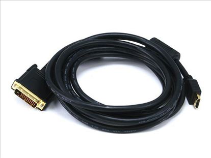 Monoprice HDMI/M1-D, 3m 118.1" (3 m) HDMI Type A (Standard) DVI Black1