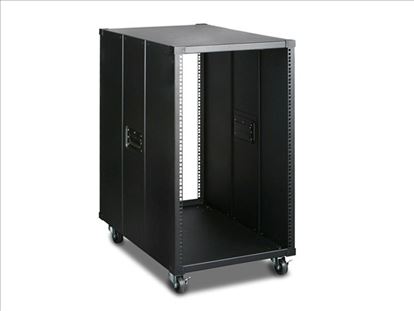 Picture of Monoprice 10645 rack cabinet 18U Freestanding rack Black