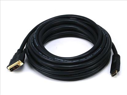 Monoprice HDMI/DVI, 7.5m 295.3" (7.5 m) HDMI Type A (Standard) Black1