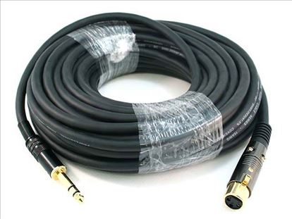 Monoprice 4774 audio cable 600" (15.2 m) 6.35mm TRS XLR (3-pin) Black1