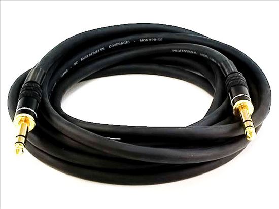 Monoprice 4795 audio cable 179.9" (4.57 m) 6.35mm TRS Black1