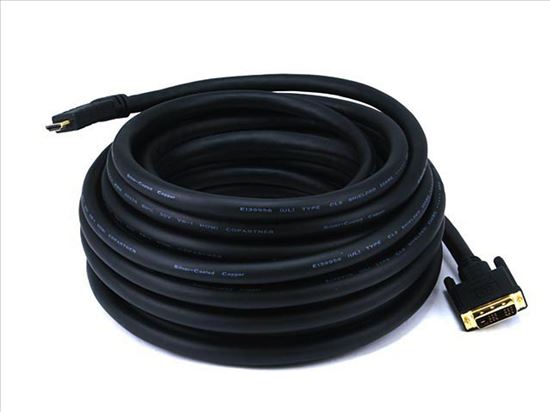 Monoprice 2751 video cable adapter 600" (15.2 m) HDMI DVI Black1