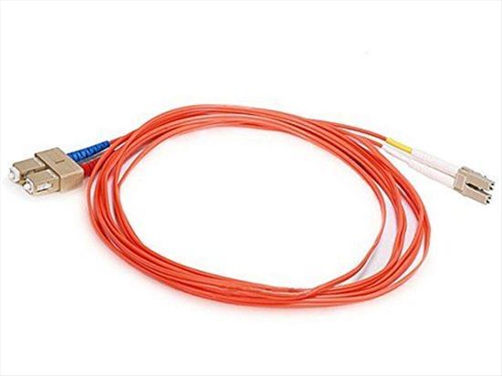 Monoprice 2628 fiber optic cable 118.1" (3 m) 2x LC 2x SC OFNR OM1 Orange1