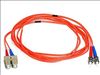 Monoprice 2608 fiber optic cable 118.1" (3 m) 2x ST 2x SC OFNR OM1 Orange1