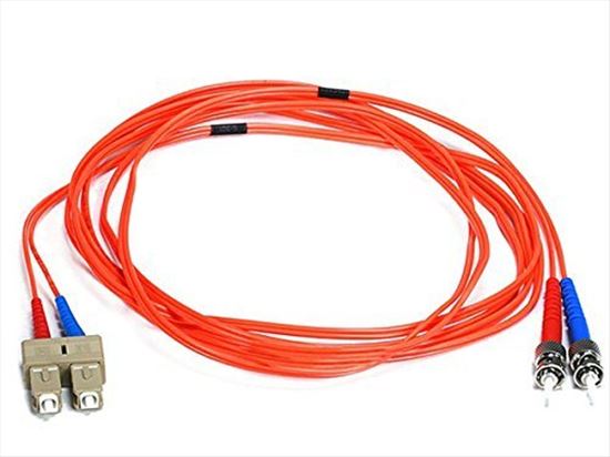Monoprice 2608 fiber optic cable 118.1" (3 m) 2x ST 2x SC OFNR OM1 Orange1