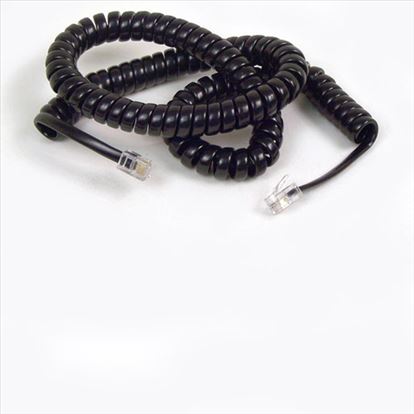 Belkin Coiled Telephone Handset Cord, 12 feet (3.7m), Black 145.7" (3.7 m)1