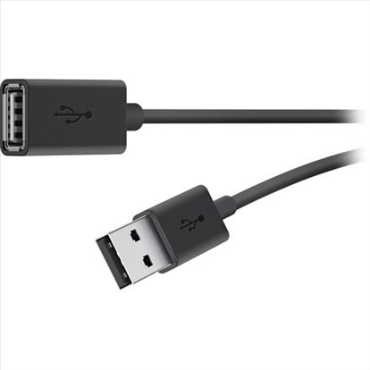 Belkin USB 2.0 A M/F 3m USB cable 118.1" (3 m) USB A Black1