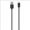 Belkin USB A - Micro-USB, 2m USB cable 78.7" (2 m) USB 2.0 Micro-USB B Black1