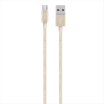 Belkin F2CU021BT04-GLD USB cable 47.2" (1.2 m) USB A Micro-USB A Gold1