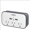 Belkin BSV300TTCW surge protector Black, White 3 AC outlet(s)1