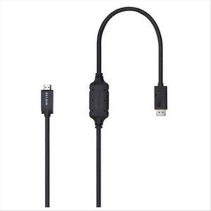 Belkin F2CD001B06-E video cable adapter 70.9" (1.8 m) DisplayPort HDMI Black1