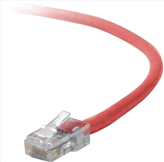 Belkin Cat5e Patch Cable, 25ft, 1 x RJ-45, 1 x RJ-45, Red networking cable 300" (7.62 m)1