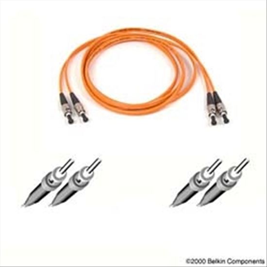Belkin Fiber Optic Patch Cable - 20ft - 2 x ST, 2 x ST networking cable Orange 236.2" (6 m)1