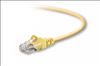 Belkin Cat5e, 6ft, 1 x RJ-45, 1 x RJ-45, Yellow networking cable 70.9" (1.8 m)1