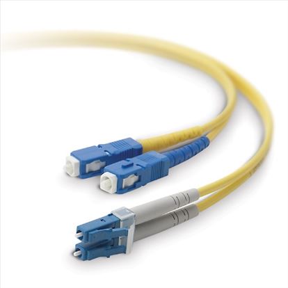 Belkin 2m LC / SC fiber optic cable 78.7" (2 m) OFC Yellow1