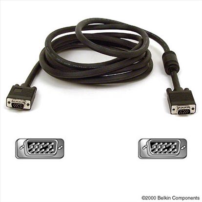 Belkin PRO Series High-Integrity VGA/SVGA Monitor Replacement Cable VGA cable 118.1" (3 m) VGA (D-Sub) Black1