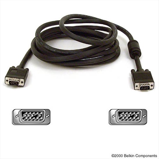 Belkin PRO Series High-Integrity VGA/SVGA Monitor Replacement Cable VGA cable 118.1" (3 m) VGA (D-Sub) Black1