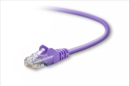 Belkin Cat5e, 14ft, 1 x RJ-45, 1 x RJ-45, Purple networking cable 167.7" (4.26 m)1