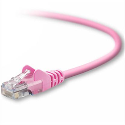 Belkin RJ45 CAT5e Patch Cable, Snagless Molded 7ft. networking cable Pink 82.7" (2.1 m)1